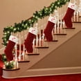 thumbnail image 1 of BAOPAI Embroidered Letter Christmas Stocking Enduring Wool Knit Spacious Storage Enduring Craftsmanship for Holiday Decor Home Celebration Festive Gift Bag, 1 of 5