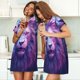 thumbnail image 4 of Easygdp Cool Lion Head Camisón de manga corta para mujer, informal, estampado, 4 of 6