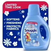 Snuggle Blue Sparkle Liquid Fabric Softener 39.4 oz, 58 Loads with Microfiber Solid Color Towel by BundleEase