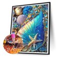 thumbnail image 2 of Cuadros Decorativos Wdftyju de Conchas Marinas de Lienzo de Resina con Ilustraciones de Diamantes DIY 5D A6410, 2 of 9