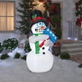 thumbnail image 2 of Gemmy Inflatable Animated Shivering Snowman LED Lighted Yard Decoration - 72 in, 2 of 2