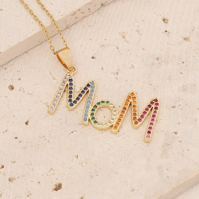 Xiao Hua Ideas de regalos para el Día de la Madre: collar para mamá, regalos para mamá de parte de su hijo, regalos para mamá, regalos para el Día de la Madre, regalo para la abuela (C)