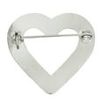 thumbnail image 3 of PinMart's Clear Rhinestone Heart Valentine's Day Brooch Pin, 3 of 7