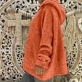 thumbnail image 4 of Baqcunre Sweaters For Women Long Sleeves Size Solid Tops Color Hood Large Sweater Fashion Women Loose Sweater Fall Clothes For Women 2023 Winter Coats For Women Orange S, 4 of 8