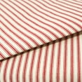 thumbnail image 2 of Roc-Lon 44/45 100% Cotton Woven Stripe Ticking Red, Cut By Yard, 2 of 7