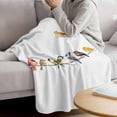 thumbnail image 3 of Birds Blanket Soft Cozy Warm Throw Blanket for Couch, Plush Fuzzy Flannel Fleece Blankets for Sofa, Bird Vintage Watercolor Bed Blankets Lightweight Gifts for Women, 30"x40", 3 of 9