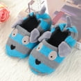 thumbnail image 2 of Bainana Warm Slippers For Little Boys Girls Cartoon Print Anti Slip Easy On Shoes Fashion Casual Toddler Kids Autumn Winter Indoor Wear Blue Size 2-2.5 Years, 2 of 6