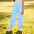 thumbnail image 6 of VEKDONE Toddler Boys Girls Joggers Kids Elastic Waist Baggy Sweatpants Breathable Relaxed Fit Everyday Casual School Play Bottoms, 6 of 9