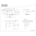 thumbnail image 5 of Kingston Brass VPB1368 Imperial 36" Ceramic Console Sink and Legs (8-Inch, 3-Hole), White, 5 of 8
