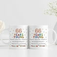 thumbnail image 6 of 66th Birthday Gifts for Women Men - 66 Years Young Birthday Mug - 66th Birthday Gifts for Grandma Grandpa Mom Dad Friend Sister Brother Uncle Aunt Coworker - 11oz Coffee Mug, 6 of 6