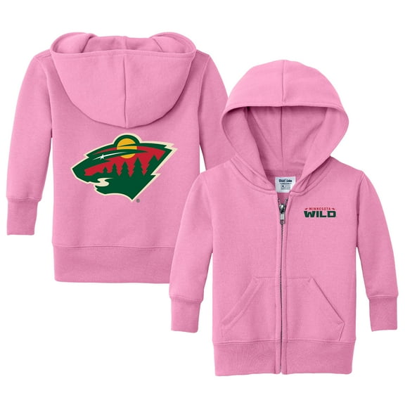 Infant Chad & Jake Pink Minnesota Wild Logo Full-Zip Hoodie Jacket
