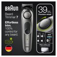 thumbnail image 4 of Braun Beard Trimmer BT7220, Hair Clipper for Men, 39 Length Settings, Black/Grey Metal, 4 of 14