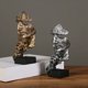 thumbnail image 3 of Estatua Abstracta de Resina, Adornos de Escritorio, Esculturas en Miniatura, Figuras con Cara, Personajes, Arte Nórdico, Manualidades, Oficina, Hogar A, 3 of 5