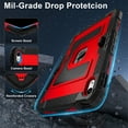 thumbnail image 3 of Decase Shockproof Rugged Case for Apple iPad 11th Gen 2025/ iPad 10th Generation 10.9" 2022 with Kickstand & Shoulder Strap,Tri-Layer PC+TPU Back Cover,Heavy Duty Shock-Absorbent Protective Case,C, 3 of 9