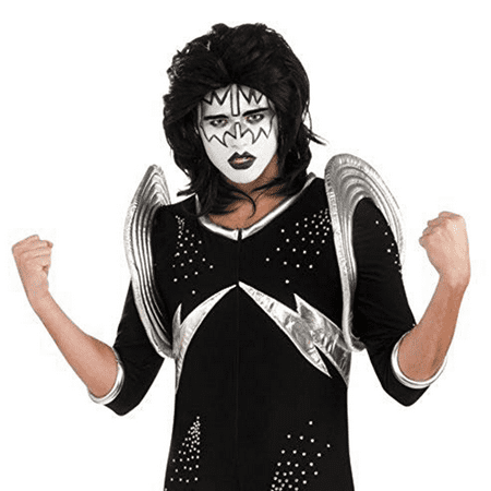 Rubie's Costume Kiss Spaceman Wig Ace Frehley Rock n Roll - Black - Adult One Size