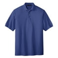 thumbnail image 5 of Yellow Rooster Male Silk Touch Polo Men Extended T-Shirts Mediterranean Blue S, 5 of 7