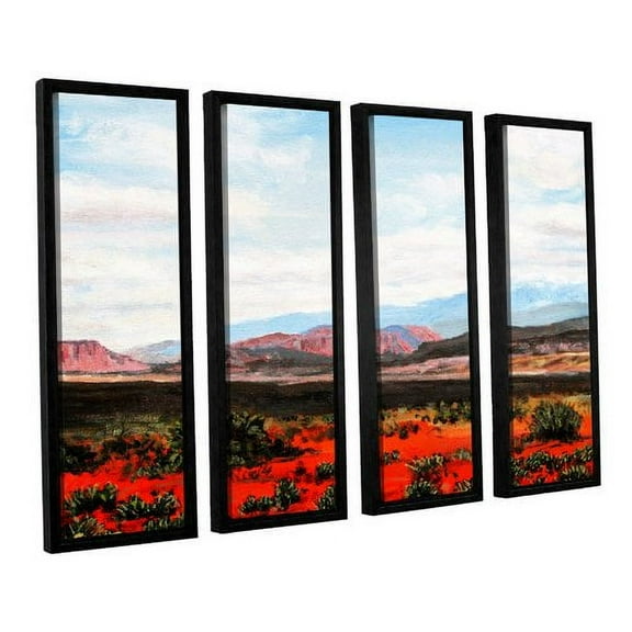 ArtWall Gene Foust "Joyride" 4-Piece Floater Framed Canvas Set