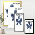 thumbnail image 4 of Designart 'Navy Blue Chestnut Leaf On White' Traditional Framed Art Print, 4 of 4