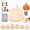 #E, variant on Halloween Wooden Pumpkin Craft Kit DIY Wind Chime Activity Set Wood Cutouts, Includes Wooden Pieces Paint Supplies Metal Tubes for Creative Projects at Home School Parties and Family Activities