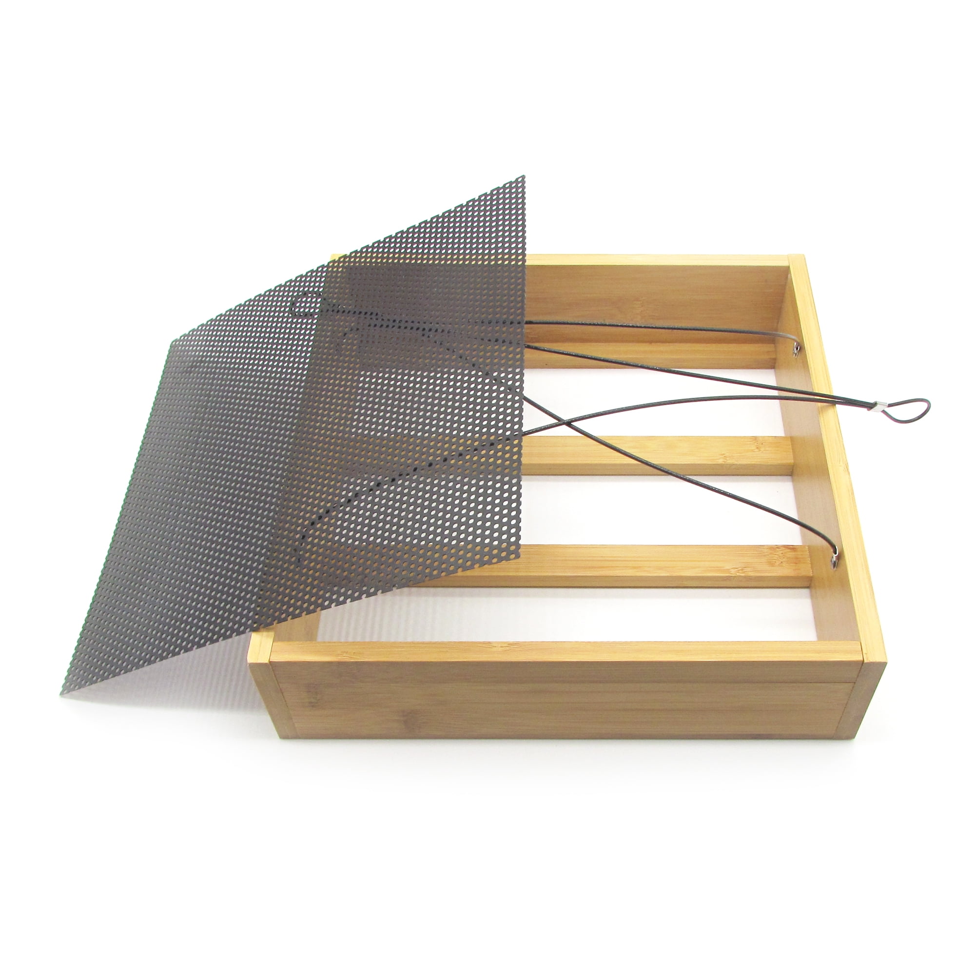 Eactive Premium Cedar Platform Tray Bird Feeder with Removable Rust-Free Tray and Cable, all Season Bird Feeder