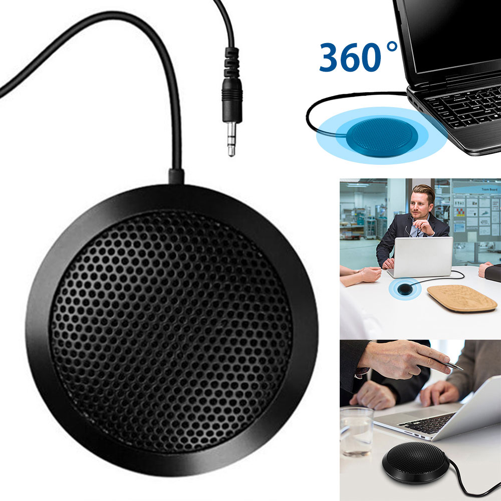 Willstar Mini MIC Condenser Microphone Pickup For Desktop PC Laptop Computer Conference 3.5mm Jack