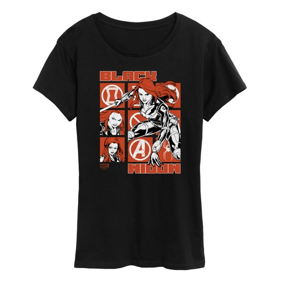 Marvel - Black Widow Grid - Women's Short Sleeve Graphic T-Shirt