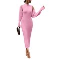 thumbnail image 1 of Conjunto de Suéter Vestido de 2 Piezas PRETTYGARDEN Rosa Talla S, 1 of 7
