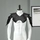 thumbnail image 5 of Hombres Steampunk Hombro PU Cuero Cuerpo Pecho Medieval Halloween Soledad Arnés de pecho corporal, 5 of 8
