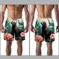 thumbnail image 3 of luoweisi Men's Beach Shorts Quick Dry Swim Trunks with Mesh Lining Sea Lion S, 3 of 5