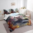 thumbnail image 3 of Castle Fairy Kids Kawaii Axolotl Bedding Comforter Set,Sea Salamander Queen Bedding Sets, 3 of 8
