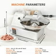 thumbnail image 3 of Hakka Commercial 10 L Multifunction Meat Bowl Cutter Mixer and Buffalo Chopper Food Processor, 3 of 8