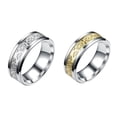 thumbnail image 2 of Minnieouse Anillo para hombre, joyería de mano portátil chapada en acero inoxidable, decoración de vestimenta informal, círculo, regalo para Ropa, zapatos y accesorios Miscelánea Plata Talla 13, 2 of 6