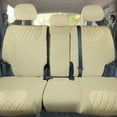 thumbnail image 3 of For 2019–2023 Hyundai Santa Fe FH Group Custom Fit Neoprene Waterproof Car Seat Covers - Rear Set Solid Beige, 3 of 6