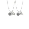 thumbnail image 2 of Delight Jewelry Silvertone Celtic Knot in Black Circle Mother & Daughter Heart Necklaces (Set of 2), 19"+2", 2 of 4