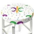 thumbnail image 3 of Easygdp Mardi Gras Carnival1 Easy To Install Bar Chair Cover&Cound Chair Cover&Elastic Stool Cover, Washable&Bottom With Elastic Edge - 14 Inch, 3 of 7