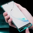 thumbnail image 4 of for Galaxy Note 10 Metal Frameless Case Aluminum Alloy Metal Edge Frame Bumper Protective Cover with Crystal Clear Glass Back Slim Ultra Thin Case for Galaxy Note 10 Green, 4 of 7