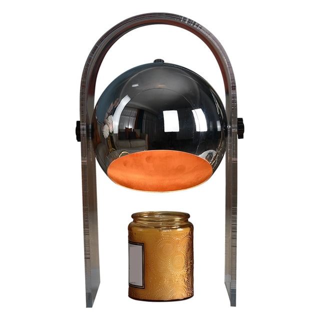 Lampe Chauffe-Bougie pour Fondants de Cire à Hauteur Réglable, Support en Acrylique, Lampes de Table, Chauffe-Aromathérapie pour Chambre, Fondoir de Parfum de Chevet pour la Maison, Parfumée et Déco, Longue Durée