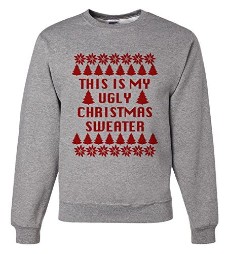 grey christmas sweatshirt