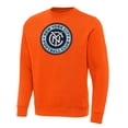 thumbnail image 2 of Men's Antigua Orange New York City FC Victory Pullover Sweatshirt, 2 of 3