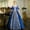 Blue, variant on Idoravan Women's Basic Versatile Skirt Fashion Womenl Vintage Gothic Court Gown Cake Skirt Lace Clashing Dress