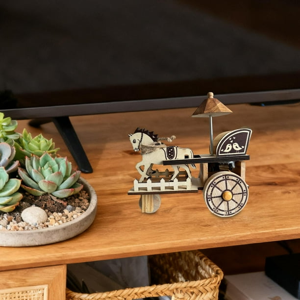 Rompecabezas 3D de Madera, Kit de Construcción, Carruaje Retro Y Vintage, Modelo 3D de Madera. Kits de Modelos de Madera para Mujeres Y Niños. Ideal P Estilo B