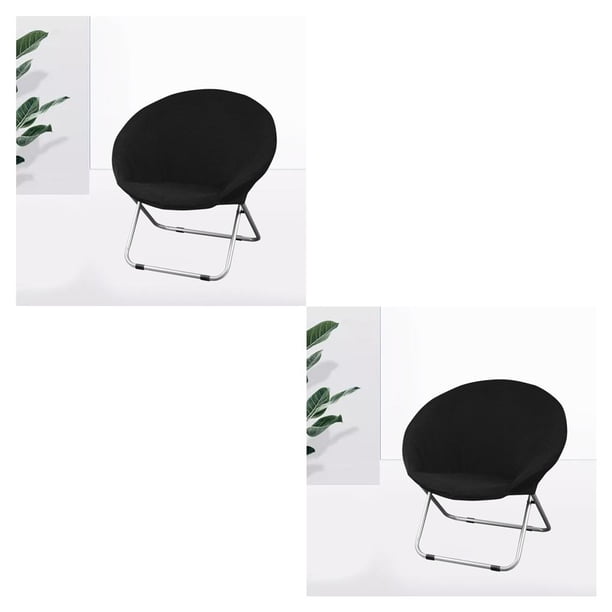 Bearachild Funda para silla con platillo de tela jacquard, funda elástica extraíble para silla de luna, color rojo vino 2piezas negro