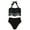 Black, variant on LOPECY-Sta Swimwear for Women Two Piece Swimsuit Fringe Halter Top and Swim Bottom Tassel Bathing Suits Beachwear