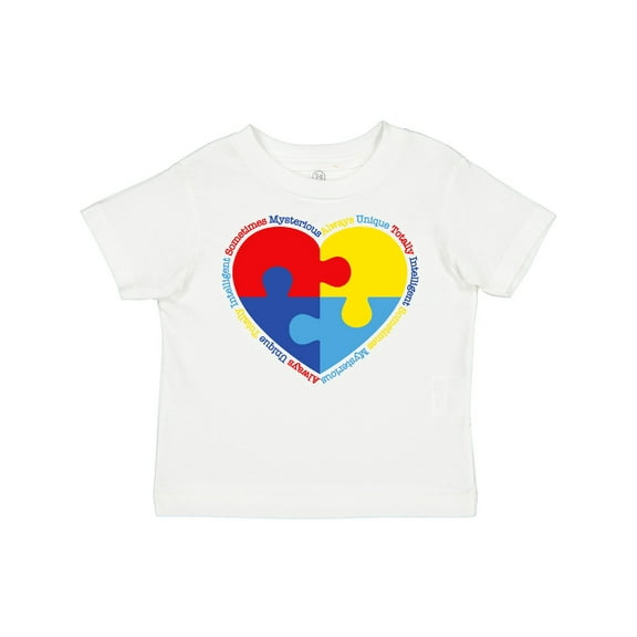 Inktastic Autism Puzzle Heart Boys or Girls Toddler T-Shirt