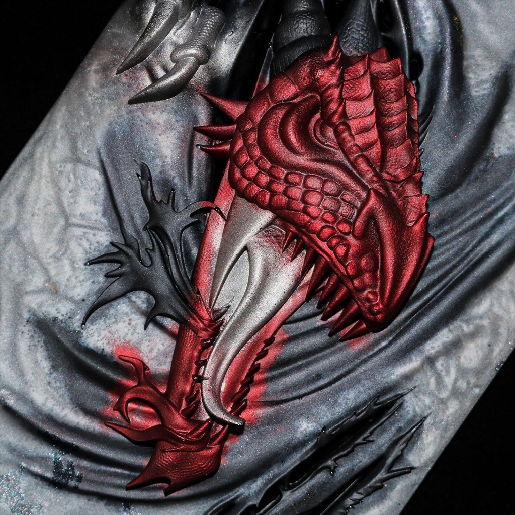 BQBQERT 3D Fierce Dragon Wall Decoration Silicone Mold Handicraft Epoxy Resin Ornament Living Room Desktop Decorations