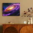 thumbnail image 4 of Chilfamy Galaxy Stars Space Art Canvas Wall Art Ready to Hang - Ideal Home Decor for Room, Living Room, Bedroom, Office, and More 16x12in, 4 of 6