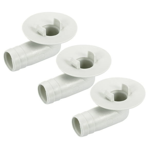 Aire Acondicionado Drenaje Manguera Conector 17mm Tubo Codo Conexión Reemplazo Pieza Accesorios para Mini-Split Ventana AC, Beige Paquete de 3