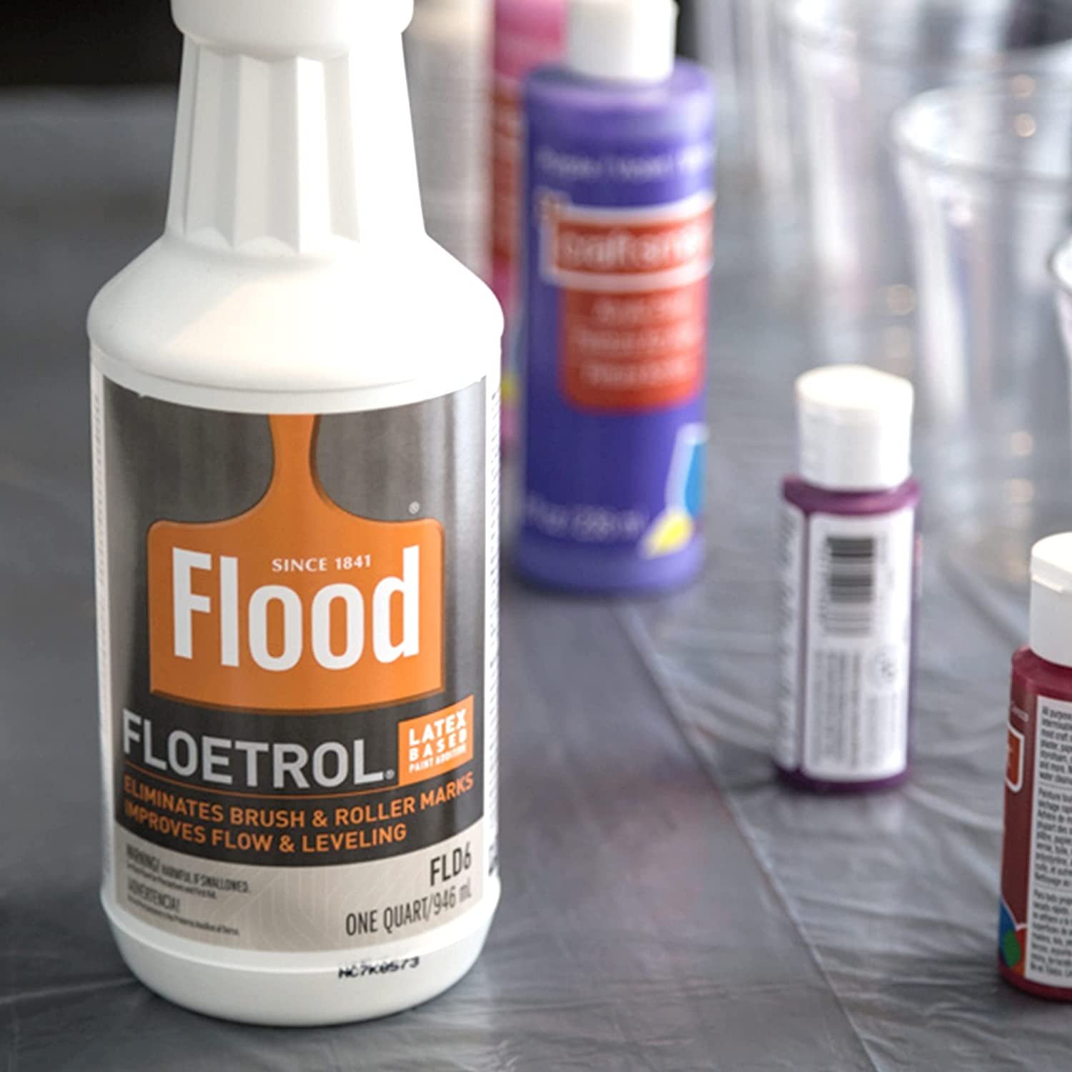 Floetrol Pouring Medium for Acrylic Paint  Flood Flotrol Additive  Pixiss Acrylic Pouring Oil for Creating Cells Perfect Flow 100% Pure High Grade Silicone 100ml/3.3-Ounce - image 2 of 8
