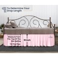 thumbnail image 5 of SGI Bedding Day Bed Skirt | Twin 18" Inch Drop, Ruffled Microfiber Bed Skirt | Fade Resistant, Wrinkle Free, Anti-static, Decorative, Extra Storage Space, Clutter-Free | Pink, 5 of 8