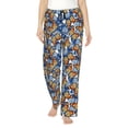 thumbnail image 2 of Goofa Colorful Butterfly1 Printed Soft Pajama Pants for Women, Wide Leg Comfy Casual Lounge Yoga Pants-, 2 of 9